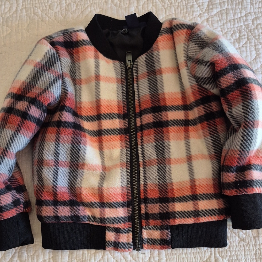 Tommy Hilfiger Kids Plaid Puffer Jacket - Red and Black
